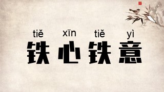 铁心铁意
