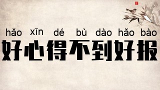 好心得不到好报
