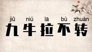 九牛拉不转