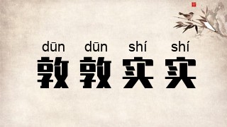 敦敦实实