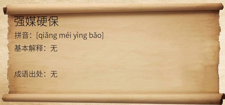 强媒硬保