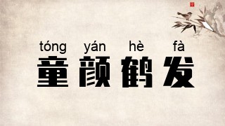 童颜鹤发
