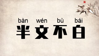 半文不白