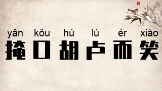 掩口胡卢而笑