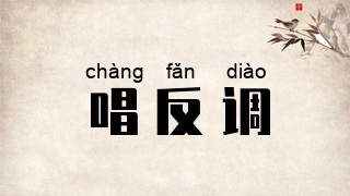 唱反调
