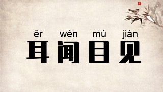 耳闻目见