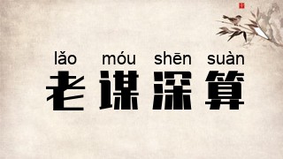 老谋深算