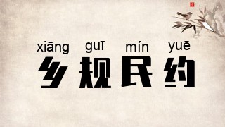 乡规民约