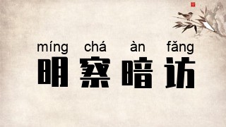 明察暗访