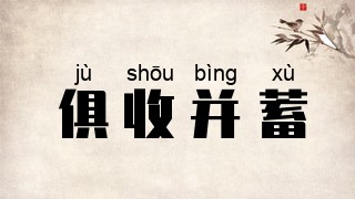 俱收并蓄