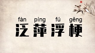 泛萍浮梗
