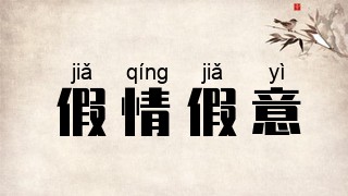 假情假意