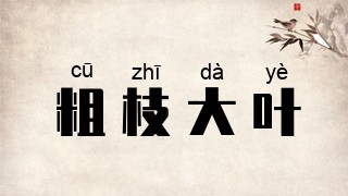 粗枝大叶