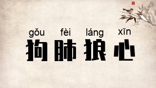 狗肺狼心